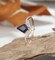 Kite cut blue sandstone engagement ring, rose gold ring, moissanite personalized ring, cubic zirconia wedding ring, promise valentines gifts product 4